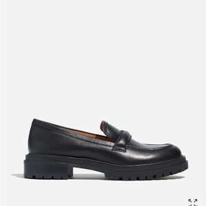 Madewell Black Leather Loafers